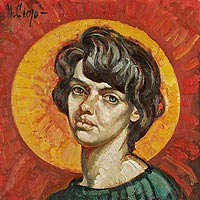 Margarita Siourina. Red Self-Portrait