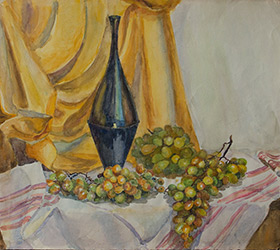 Маргарита Сюрина. Натюрморт с виноградом, 1982