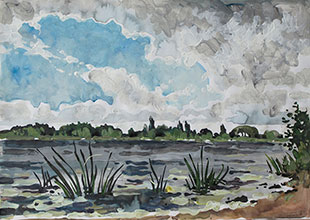 Margarita Siourina. At the Volga River. In the Reeds, 2013