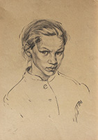 Маргарита Сюрина. Портрет девочки, 1989