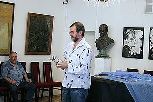 Opening of the exhibition project ‘THE PORTRAIT OF RUSSIAN FINE WORD’ held in Marina Tsvetaeva Memorial Museum, Moscow, June 30, 2014