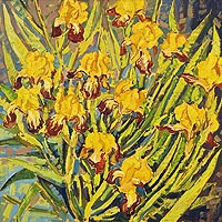Margarita Siourina. Golden Irises, 2004