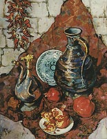 Margarita Siourina. Fruit-piece with Pomegranates, 1990