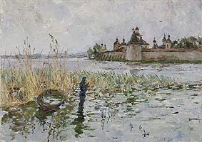 Margarita Siourina. Kirillo-Belozersky Monastery. Fisherman, 1985