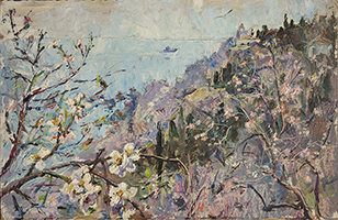 Маргарита Сюрина. Весеннее цветение в Крыму, 1984 год