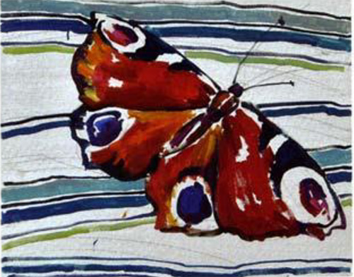 Бабочка, х/м, 50x60, 2006 г.