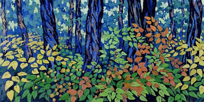 М. Сюрина. Синий лес. 2008