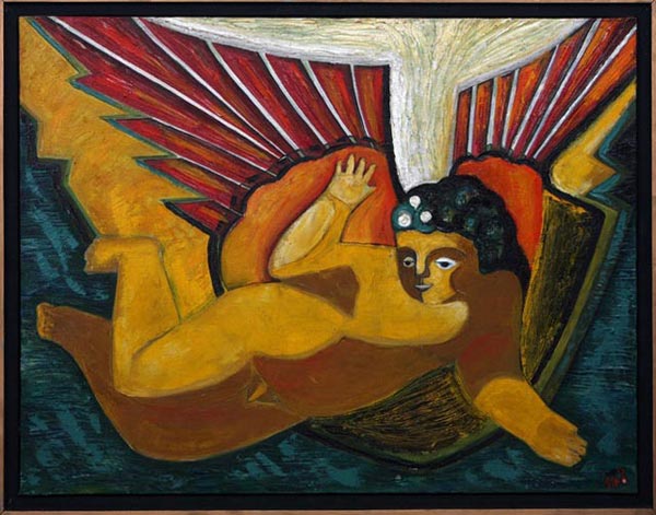 Margarita Yurkova «Golden Angel», 60х80, oil on canvas, 1992